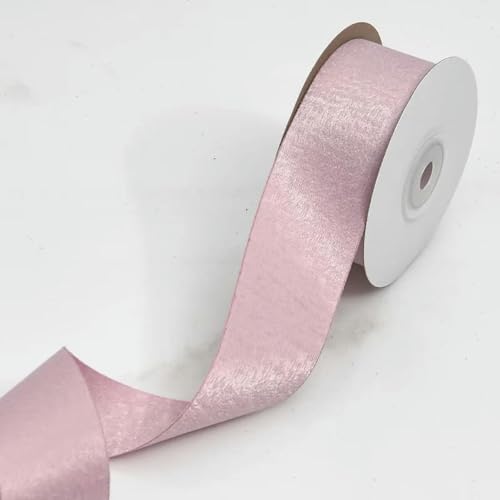 Dickes Satinband, Doppelseitiges Samtband, handgefertigt, for Hochzeitsdekoration, DIY-Blumenstrauß, Haarschmuck, Geschenkband, 4 cm, 9,1 m(Purple) von CRYSEU
