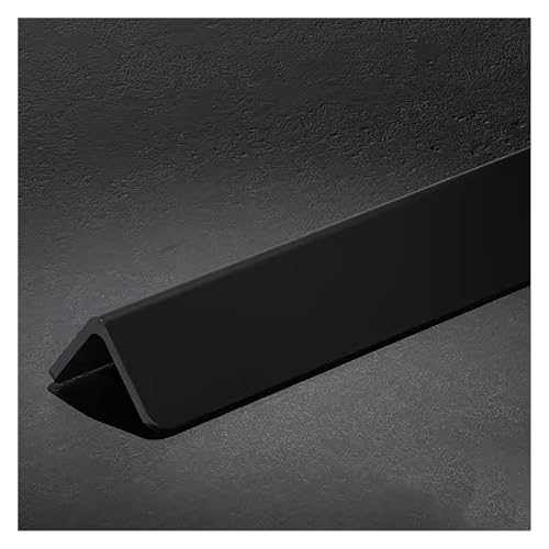Protezione angolare per pareti, Pvc Corner Protection Strip, Wall Corner Protection Free Punching Prevent Collision Tile Edging Decoration(Black,2.5x80cm/1x31in) von CRYSEU