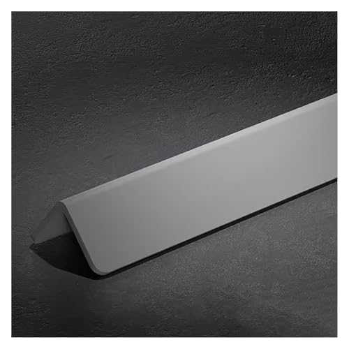 Protezione angolare per pareti, Pvc Corner Protection Strip, Wall Corner Protection Free Punching Prevent Collision Tile Edging Decoration(Grey,2.5x220cm/1x87in) von CRYSEU
