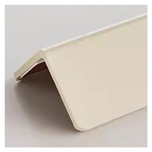 Protezione angolare per pareti, Wall Self Adhesive Corner Protector, Living Room Bedroom Wall Edge Trim Strip, 4cm Wide L Molding Metal Corner Guards(Style 5,L 1m) von CRYSEU