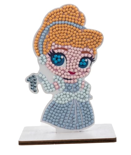 CRYSTAL ART Disney Cinderella-Figur mit Diamanten, Set von CRYSTAL ART