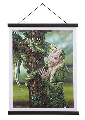 CRYSTAL ART Diamant-Poster-Set, 35 x 45 cm, Anne Stokes Magier von CRYSTAL ART