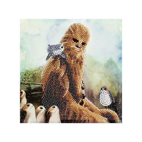 CRYSTAL ART - Set mit Diamantkarte – Dekoration in verschiedenen Farben – kreative Hobbys und Bastelarbeiten – Thema Star Wars Chewbacca – 18 x 18 cm – ab 8 Jahren CRYSTAL ART - Set mit Diamantkarte – Dekoration in verschiedenen Farben – kreative Hobbys und Bastelarbeiten – Thema Star Wars Chewbacca – 18 x 18 cm – ab 8 Jahren von CRYSTAL ART
