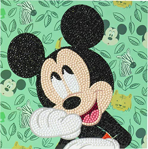 Craft Buddy Crystal Art CCK-DNY805 Happy Mickey, 18x18cm Crystal Art Card, Multi von CRYSTAL ART