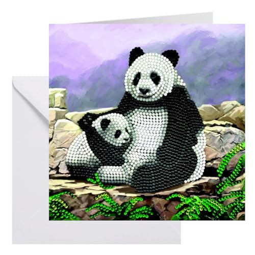 Craft Buddy Crystal Art Feier, 18x18cm Kristallkunstkarte von CRYSTAL ART