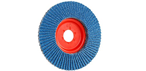 EISENBLÄTTER BLUE SHARK Elastic Fächerschleifscheibe, Korn 80, 125mm x 22,2mm, 10er Pack – 94280e, hochelastisch mit KWS-Zirkon für glatte, plane Schleifoberflächen, auf Stahl, Edelstahl (INOX), Guss von CS Unitec