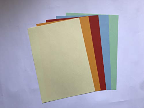 MADE IN GERMANY 50 Blatt farbiger Papiermix BASIC HELL A4 80 g/m² (5 Farben x 10 Blatt) – Druckerpapier, Kopierpapier, Universalpapier zum Drucken, Basteln & Falten. Papier für den Heim- & Bürobedarf von CS Webkontor