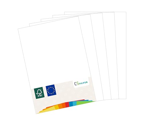 MADE IN EU 180 Blatt Papier Weiß A4 80 g/m² CS Paper - Druckerpapier, Kopierpapier, Universalpapier zum Drucken, Basteln & Falten im Format DIN A4. Papier für den Heim- & Bürobedarf von CS Webkontor