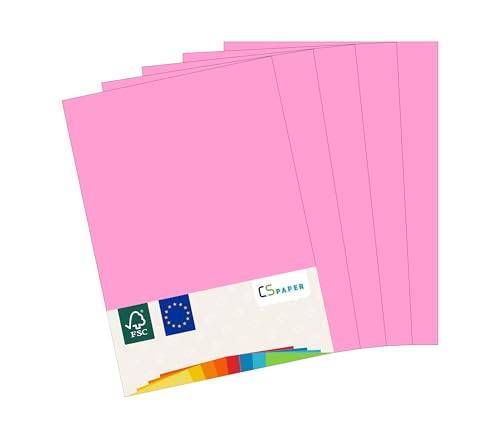 MADE IN EU 180 Blatt farbiges Papier BUSCHROSE A4 80 g/m² CS Paper - Druckerpapier, Kopierpapier, Universalpapier zum Drucken, Basteln & Falten im Format DIN A4. Papier für den Heim- & Bürobedarf von CS Webkontor