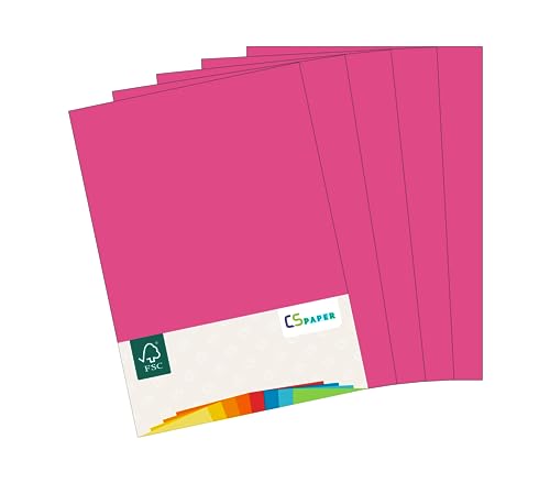 MADE IN EU 180 Blatt farbiges Papier FLAMINGO (Pink) A4 80g/m² CS Paper - Druckerpapier, Kopierpapier, Universalpapier zum Drucken, Basteln & Falten im Format DIN A4. Papier für den Heim- & Bürobedarf von CS Webkontor