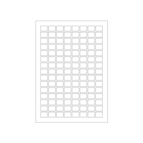 MADE IN GERMANY 12.000 Etiketten mit abger. Ecken selbstklebend 20 x 15 mm weiß permanent klebend auf Bogen A4 (100 Bögen x 120 Etik.) CS Label – Universaletiketten zum Beschriften und Bedrucken. von CS Webkontor