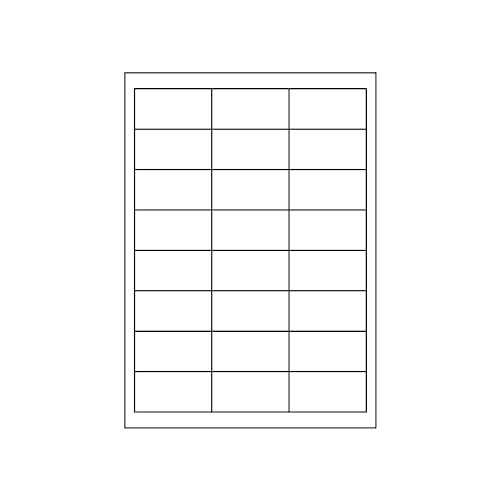 MADE IN GERMANY 120 Etiketten selbstklebend 64,6 x 33,8 mm weiß permanent klebend auf Bogen A4 (5 Bögen x 24 Etik.) CS Label – Universaletiketten zum Beschriften und Bedrucken von CS Webkontor