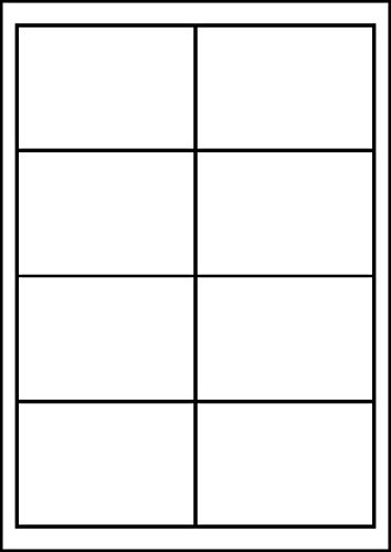 MADE IN GERMANY 80 Etiketten selbstklebend 96,5 x 67,7 mm weiß permanent klebend auf Bogen A4 (10 Bögen x 8 Etik.) CS Label – Universaletiketten zum Beschriften und Bedrucken von CS Webkontor