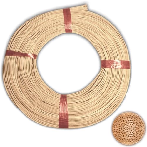 Peddigrohr Flechtmaterial Peddig natur Rotband Qualitätsprodukt verschiedene Stärken 125g Rolle (Ø 1,4 mm) von CSB-Center