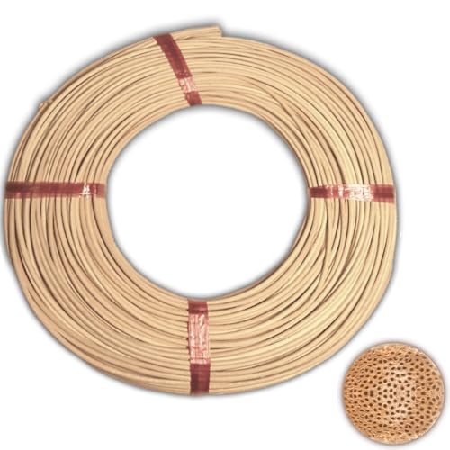 Peddigrohr Flechtmaterial Peddig natur Rotband Qualitätsprodukt verschiedene Stärken 125g Rolle (Ø 2,4 mm) von CSB-Center