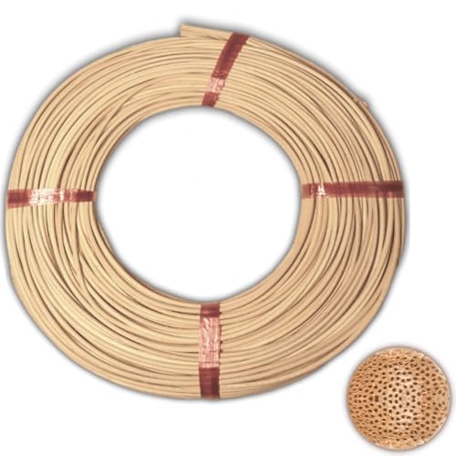 CSB-Center Peddigrohr Flechtmaterial Peddig Natur Rotband Qualitätsprodukt Verschiedene Stärken 125g Rolle (Ø 3,0 mm) von CSB-Center