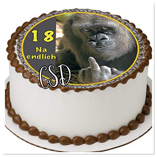 Tortenaufleger 18. Geburtstag M1, Essbares Tortenbild, Zuckerpapier, Fototorte, Geburtstag Tortenaufleger 18. Geburtstag M1, Essbares Tortenbild, Zuckerpapier, Fototorte, Geburtstag von CSD