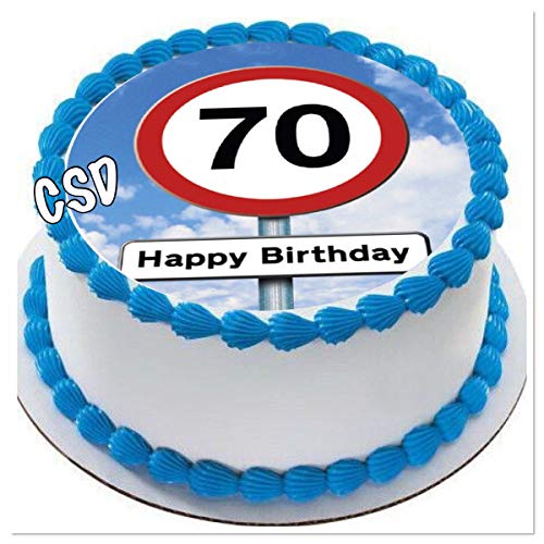 CSD Tortenaufleger 70. Geburtstag, Zuckerpapier Tortenbild, Geburtstag,Fototorte CSD Tortenaufleger 70. Geburtstag, Zuckerpapier Tortenbild, Geburtstag,Fototorte von CSD