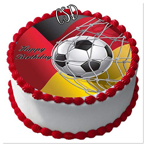 Tortenaufleger Fußball 010, Zuckerpapier Tortenbild, Geburtstag, Fussball,Fototorte von CSD