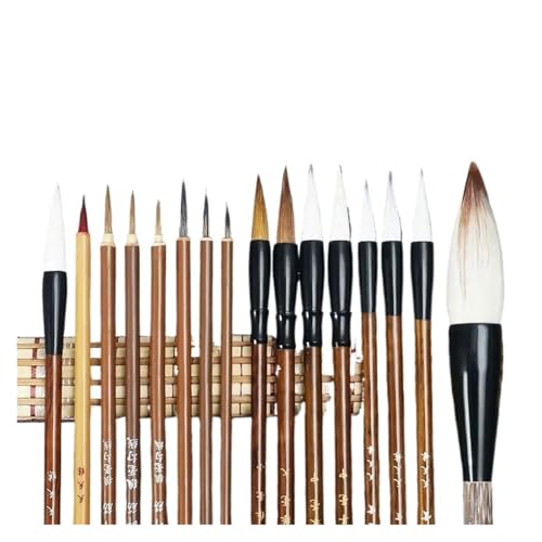 CSFFA 6/9/12/16Pcs Chinesische Kalligraphie Pinsel Set Mit Lagerung Box Sumi Malerei Schreiben Kanji Kunst aquarell Pinsel(6pcs Beginner Set) von CSFFA