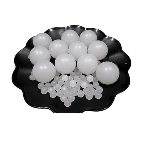 CSFFA Polypropylen-Kunststoffkugel aus massivem PP, 3/4/10/12/18/20/30/40/50 mm, halbtransparent, schwimmende Kunststoffperle(50Pcs,10mm) von CSFFA