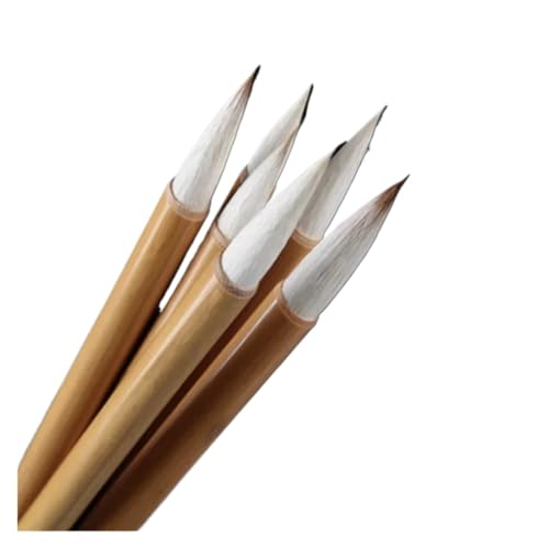 CSFFA Wieselhaar Wollhaar Chinesische Kalligraphie Pinsel Stift Schlanke Gold Landschaft Chinesische Malerei Pinsel Skript(Small-1pc) von CSFFA