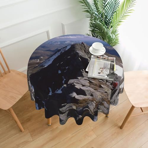 CSGJMYGS Summit Ridge Print Tischdecke, auslaufsicher, wasserfest, dekorative Stoff-Tischdecke für Zuhause, Küche, Innen- und Außenbereich, Esstisch, 152,4 cm CSGJMYGS Summit Ridge Print Tischdecke, auslaufsicher, wasserfest, dekorative Stoff-Tischdecke für Zuhause, Küche, Innen- und Außenbereich, Esstisch, 152,4 cm von CSGJMYGS