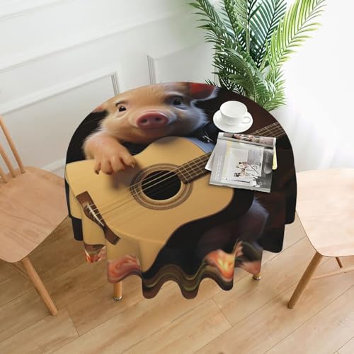CSGJMYGS Tischdecke mit Ferkel-Motiv, auslaufsicher, wasserfest, dekorative Stoff-Tischdecke für Zuhause, Küche, Innen- und Außenbereich, Esstisch, 152,4 cm CSGJMYGS Tischdecke mit Ferkel-Motiv, auslaufsicher, wasserfest, dekorative Stoff-Tischdecke für Zuhause, Küche, Innen- und Außenbereich, Esstisch, 152,4 cm von CSGJMYGS