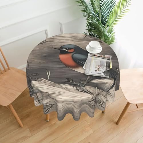 CSGJMYGS Tischdecke mit Scheunenschwalbenmuster in Graphitdruck, auslaufsicher, Wassertischdecke, dekorativer Stoff, Tischdecke für Zuhause, Küche, Innen- und Außenbereich, Esstisch, 152,4 cm CSGJMYGS Tischdecke mit Scheunenschwalbenmuster in Graphitdruck, auslaufsicher, Wassertischdecke, dekorativer Stoff, Tischdecke für Zuhause, Küche, Innen- und Außenbereich, Esstisch, 152,4 cm von CSGJMYGS