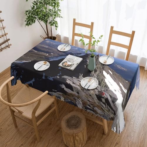 Csgjmygs Summit Ridge Print Tischdecke, auslaufsicher, wasserfest, dekorative Stoff-Tischdecke für Zuhause, Küche, Innen- und Außenbereich, Esstisch, 137 x 183 cm Csgjmygs Summit Ridge Print Tischdecke, auslaufsicher, wasserfest, dekorative Stoff-Tischdecke für Zuhause, Küche, Innen- und Außenbereich, Esstisch, 137 x 183 cm von CSGJMYGS