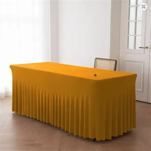 1–20 Stück optional 8 ft 243 cm Stretch-Tischdecke für Hotel, Bankett, Hochzeit, Party, weiß/schwarz, Tischrock, goldgelb, 20 Stück 1–20 Stück optional 8 ft 243 cm Stretch-Tischdecke für Hotel, Bankett, Hochzeit, Party, weiß/schwarz, Tischrock, goldgelb, 20 Stück von CSHWXY
