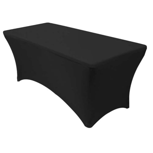 4 Fuß 5 Fuß 6 Fuß 8 Fuß 10 Fuß Optionale Stretch-Spandex-Tischdecke, knitterfrei, waschbar, passende Tischdecken für Partys, Schwarz, 244 x 76 cm 4 Fuß 5 Fuß 6 Fuß 8 Fuß 10 Fuß Optionale Stretch-Spandex-Tischdecke, knitterfrei, waschbar, passende Tischdecken für Partys, Schwarz, 244 x 76 cm von CSHWXY