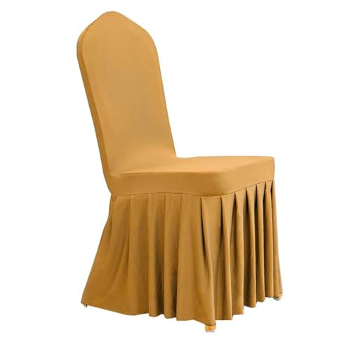 CSHWXY 1 Stück elastischer Spandex-Universal-Stuhlbezug, Rockstoff für Hotel, Zuhause, Hochzeit, Geburtstag, Party, Veranstaltung, Esszimmer, Sitzdekoration, Gold, 1 Stück CSHWXY 1 Stück elastischer Spandex-Universal-Stuhlbezug, Rockstoff für Hotel, Zuhause, Hochzeit, Geburtstag, Party, Veranstaltung, Esszimmer, Sitzdekoration, Gold, 1 Stück von CSHWXY