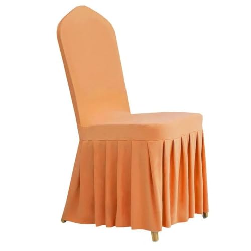 CSHWXY 1 Stück elastischer Spandex-Universal-Stuhlbezug, Rockstoff für Hotel, Zuhause, Hochzeit, Geburtstag, Party, Veranstaltung, Esszimmer, Sitzdekoration, Orange, 1 Stück CSHWXY 1 Stück elastischer Spandex-Universal-Stuhlbezug, Rockstoff für Hotel, Zuhause, Hochzeit, Geburtstag, Party, Veranstaltung, Esszimmer, Sitzdekoration, Orange, 1 Stück von CSHWXY