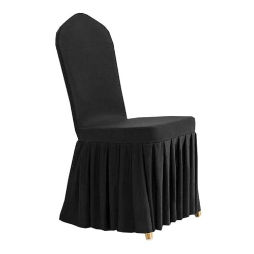 CSHWXY 1 Stück elastischer Spandex-Universal-Stuhlbezug, Rockstoff für Hotel, Zuhause, Hochzeit, Geburtstag, Party, Veranstaltung, Esszimmer, Sitzdekoration, Schwarz, 1 Stück CSHWXY 1 Stück elastischer Spandex-Universal-Stuhlbezug, Rockstoff für Hotel, Zuhause, Hochzeit, Geburtstag, Party, Veranstaltung, Esszimmer, Sitzdekoration, Schwarz, 1 Stück von CSHWXY