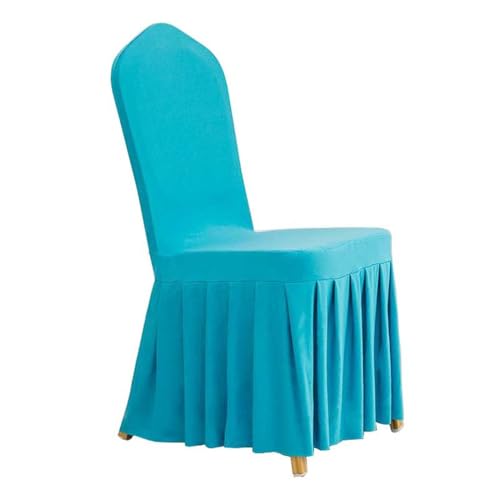 CSHWXY 1 Stück elastischer Spandex-Universal-Stuhlbezug, Rockstoff für Hotel, Zuhause, Hochzeit, Geburtstag, Party, Veranstaltung, Esszimmer, Sitzdekoration, Seeblau, 1 Stück CSHWXY 1 Stück elastischer Spandex-Universal-Stuhlbezug, Rockstoff für Hotel, Zuhause, Hochzeit, Geburtstag, Party, Veranstaltung, Esszimmer, Sitzdekoration, Seeblau, 1 Stück von CSHWXY