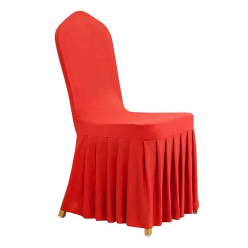 CSHWXY 1 Stück elastischer Spandex-Universal-Stuhlbezug, Rockstoff für Hotel, Zuhause, Hochzeit, Geburtstag, Party, Veranstaltung, Esszimmer, Sitzdekoration, rot, 1 Stück CSHWXY 1 Stück elastischer Spandex-Universal-Stuhlbezug, Rockstoff für Hotel, Zuhause, Hochzeit, Geburtstag, Party, Veranstaltung, Esszimmer, Sitzdekoration, rot, 1 Stück von CSHWXY