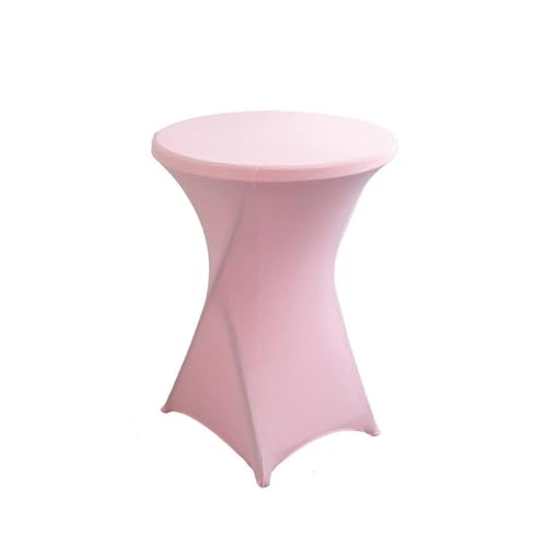 CSHWXY Hotel-Hochzeitsdekoration, Cocktailbar-Abdeckung, einfarbig, Polyester, rund, Bankett, elastisch, Rosa, 60 x 110 cm CSHWXY Hotel-Hochzeitsdekoration, Cocktailbar-Abdeckung, einfarbig, Polyester, rund, Bankett, elastisch, Rosa, 60 x 110 cm von CSHWXY