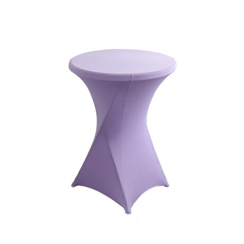 CSHWXY Hotel-Hochzeitsdekoration, Cocktailbar-Abdeckung, einfarbig, Polyester, rund, Bankett, elastisch, Violett, 60 x 110 cm CSHWXY Hotel-Hochzeitsdekoration, Cocktailbar-Abdeckung, einfarbig, Polyester, rund, Bankett, elastisch, Violett, 60 x 110 cm von CSHWXY