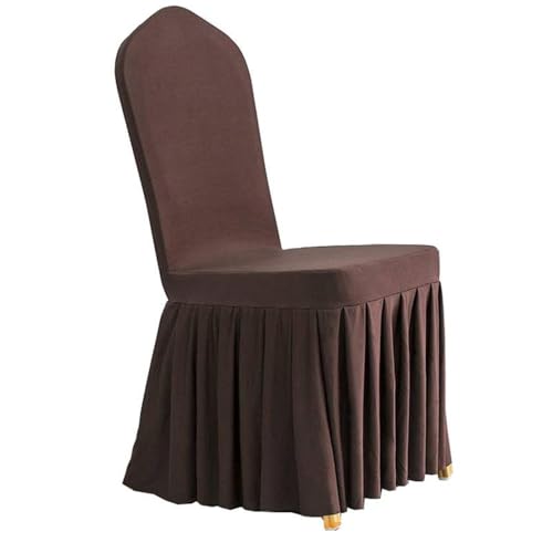 CSHWXY Stück elastischer Spandex-Stuhlbezug, universeller Stuhlbezug, Rockstoff für Hotel, Zuhause, Hochzeit, Geburtstag, Party, Veranstaltung, Esszimmer, Sitzdekoration, dunkler Kaffee, 1 Stück CSHWXY Stück elastischer Spandex-Stuhlbezug, universeller Stuhlbezug, Rockstoff für Hotel, Zuhause, Hochzeit, Geburtstag, Party, Veranstaltung, Esszimmer, Sitzdekoration, dunkler Kaffee, 1 Stück von CSHWXY