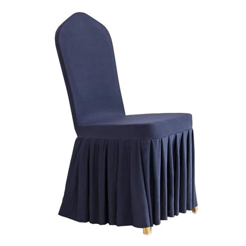 CSHWXY Stück elastischer Spandex-Universal-Stuhlbezug, Rockstoff für Hotel, Zuhause, Hochzeit, Geburtstag, Party, Veranstaltung, Esszimmer, Sitzdekoration, Marineblau, 1 Stück CSHWXY Stück elastischer Spandex-Universal-Stuhlbezug, Rockstoff für Hotel, Zuhause, Hochzeit, Geburtstag, Party, Veranstaltung, Esszimmer, Sitzdekoration, Marineblau, 1 Stück von CSHWXY