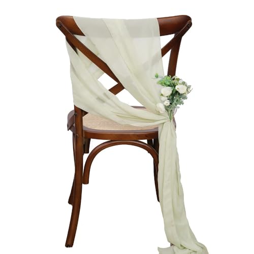 CSHWXY Stuhlschärpen aus Chiffon, 17 x 275 cm, weiß, für Hochzeiten, Stuhlhussen, Bänder, für Hochzeitsfeiern, Gangdekoration, 24 Stück, hellgrün, 24 Stück CSHWXY Stuhlschärpen aus Chiffon, 17 x 275 cm, weiß, für Hochzeiten, Stuhlhussen, Bänder, für Hochzeitsfeiern, Gangdekoration, 24 Stück, hellgrün, 24 Stück von CSHWXY
