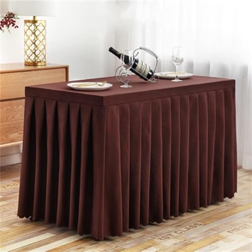 CSHWXY Tischhusse aus Polyester für Esszimmer, Hochzeit, Hotel, einfarbig, Verschiedene Größen optional, Dunkelkaffee, 76 B x 152 L x 74 H cm CSHWXY Tischhusse aus Polyester für Esszimmer, Hochzeit, Hotel, einfarbig, Verschiedene Größen optional, Dunkelkaffee, 76 B x 152 L x 74 H cm von CSHWXY