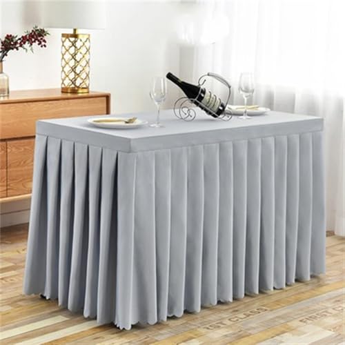CSHWXY Tischhusse aus Polyester für Esszimmer, Hochzeit, Hotel, einfarbig, Verschiedene Größen optional, Grau, 60 B x 152 L x 74 H cm CSHWXY Tischhusse aus Polyester für Esszimmer, Hochzeit, Hotel, einfarbig, Verschiedene Größen optional, Grau, 60 B x 152 L x 74 H cm von CSHWXY