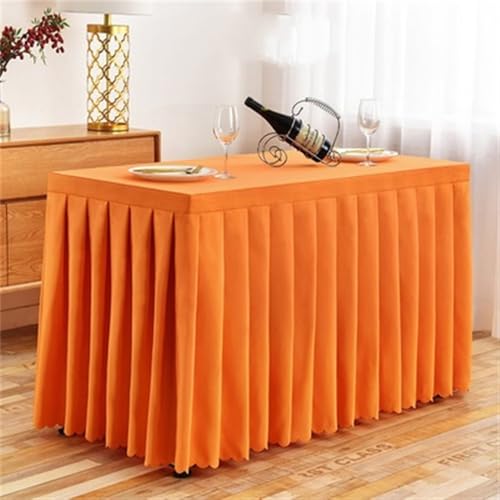 CSHWXY Tischhusse aus Polyester für Esszimmer, Hochzeit, Hotel, einfarbig, Verschiedene Größen optional, Orangegelb, 76 B x 183 L x 74 H cm CSHWXY Tischhusse aus Polyester für Esszimmer, Hochzeit, Hotel, einfarbig, Verschiedene Größen optional, Orangegelb, 76 B x 183 L x 74 H cm von CSHWXY
