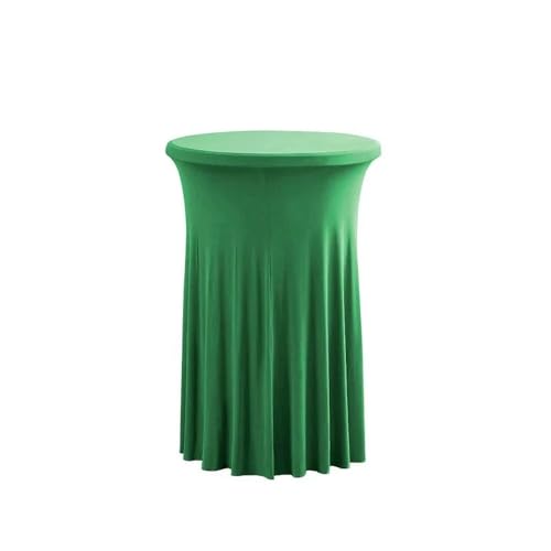 Cocktail-Tischdecke im Rock-Stil, elegant, für gewerbliche Meeting-Bars, rund, elastisch, Weiß, 80 cm rund, 110 cm hoch von CSHWXY