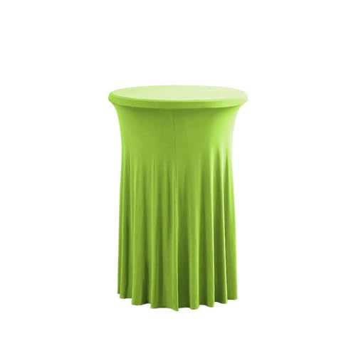 Hochwertige elastische Tischdecke für Bartheken und Cocktailtische, runde Tischdecke, grün, 80 x 110 cm von CSHWXY