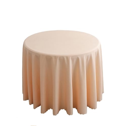 Hochzeitsdekoration, runde Tischdecke, Polyester, einfarbig, für Hotelveranstaltungen, Konferenzräume, Abendessen, Geburtstagsfeiern, Feiertage, Champagner, 300 cm rund Hochzeitsdekoration, runde Tischdecke, Polyester, einfarbig, für Hotelveranstaltungen, Konferenzräume, Abendessen, Geburtstagsfeiern, Feiertage, Champagner, 300 cm rund von CSHWXY