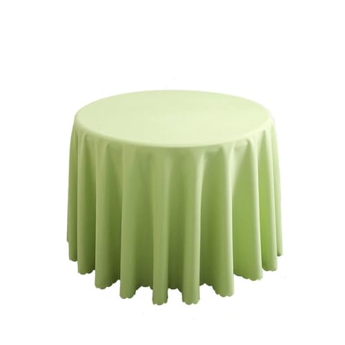 Hochzeitsdekoration, runde Tischdecke, Polyester, einfarbig, für Hotelveranstaltungen, Konferenzräume, Abendessen, Geburtstagsfeiern, Feiertage, Limettengrün, 320 cm rund Hochzeitsdekoration, runde Tischdecke, Polyester, einfarbig, für Hotelveranstaltungen, Konferenzräume, Abendessen, Geburtstagsfeiern, Feiertage, Limettengrün, 320 cm rund von CSHWXY