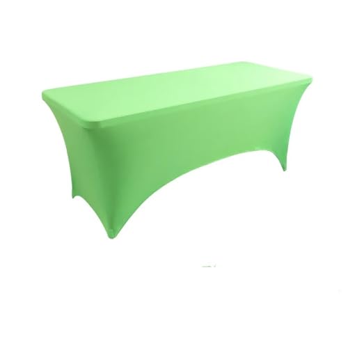 Hochzeitsdekoration Tischdecken Farbe Tischdecke Elastische Bankett Langer Tisch Rechteckig Hotel Geburtstagsfeier Tagungsraum, Grün, 5FT 153x74x76cm Größe von CSHWXY